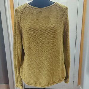 Yellow Old Navy Crew Neck Sweater